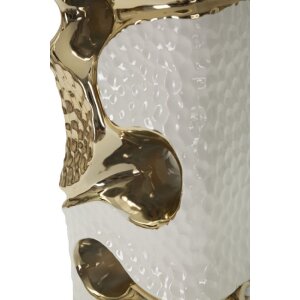 Mauro Ferretti Lampa Stołowa Florida E27 30x43,5 cm Biało-Złota