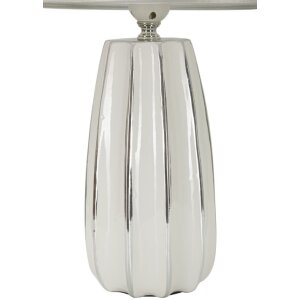 Mauro Ferretti Lampa stołowa Emmi E27 30x45 cm biało-srebrna
