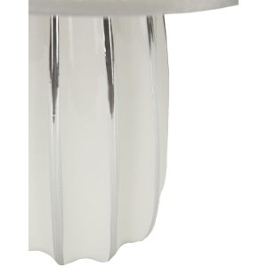 Mauro Ferretti Lampa stołowa Emmi E27 30x45 cm biało-srebrna