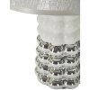 Mauro Ferretti Lampa stołowa Lace E14 23x33 cm biała srebrna