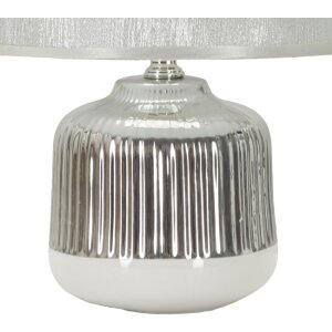 Mauro Ferretti Lucina Lampa Stołowa 20x29 cm Biała Srebrna
