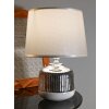 Mauro Ferretti Lucina Lampa Stołowa 20x29 cm Biała Srebrna