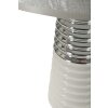 Mauro Ferretti Lampa Stołowa Candela E27 25x41 cm Biało-Srebrna
