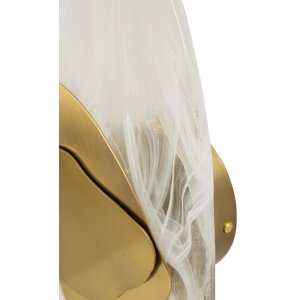Mauro Ferretti Kinkiet Ozean Gold E14 21x8x31 cm złoty biały