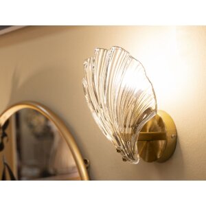 Mauro Ferretti Kinkiet Muszla E14 20x14x22 cm złoty