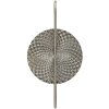 Mauro Ferretti Lampa Ścienna Srebrna 28x15x54 cm