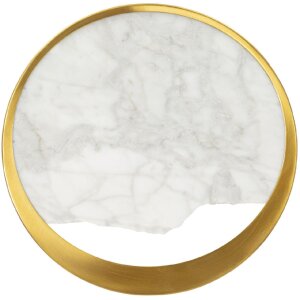 Mauro Ferretti Kinkiet Marmur E14 24x6x24 cm złoty