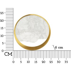 Mauro Ferretti Kinkiet Marmur E14 24x6x24 cm złoty