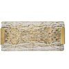 Mauro Ferretti Lampa Ścienna Oblin E14 36x15x10 cm złota naturalna