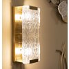 Mauro Ferretti Lampa Ścienna Oblin E14 36x15x10 cm złota naturalna