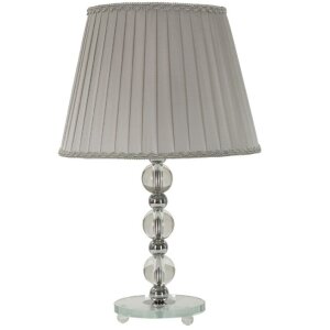 Mauro Ferretti Lampa Stołowa Tolly E27 30x48 cm srebrna