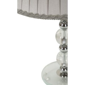 Mauro Ferretti Lampa Stołowa Tolly E27 30x48 cm srebrna