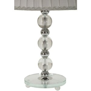 Mauro Ferretti Lampa Stołowa Tolly E27 30x48 cm srebrna