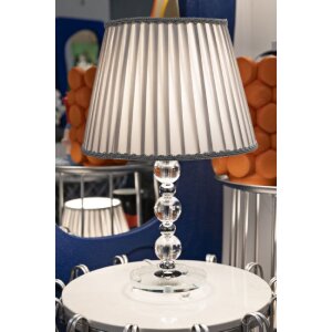 Mauro Ferretti Lampa Stołowa Tolly E27 30x48 cm srebrna