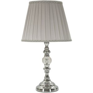 Mauro Ferretti Lampa Stołowa Tilly E27 Ø 25x46 cm Srebrna