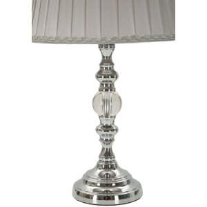 Mauro Ferretti Lampa Stołowa Tilly E27 Ø 25x46 cm Srebrna