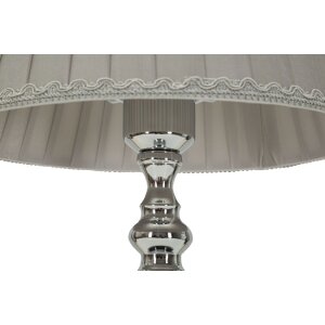 Mauro Ferretti Lampa Stołowa Tilly E27 Ø 25x46 cm Srebrna
