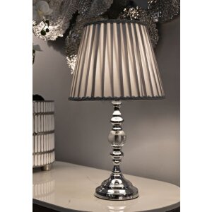 Mauro Ferretti Lampa Stołowa Tilly E27 Ø 25x46 cm Srebrna