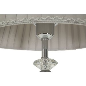 Mauro Ferretti Lampa Stołowa Srebrna E27 Ø 30x56 cm