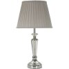 Mauro Ferretti Lampa Stołowa Srebrna E27 Ø 30x56 cm