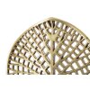 Mauro Ferretti Świecznik Ścienny Lotus 20x8x22,2 cm złoty czarny