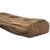 Mauro Ferretti Świecznik Teak 4-palnikowy 51x14x6 cm brązowy