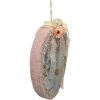 Clayre & Eef Dekoracja wisząca Egg Blue 21x4x30 cm Vintage Look