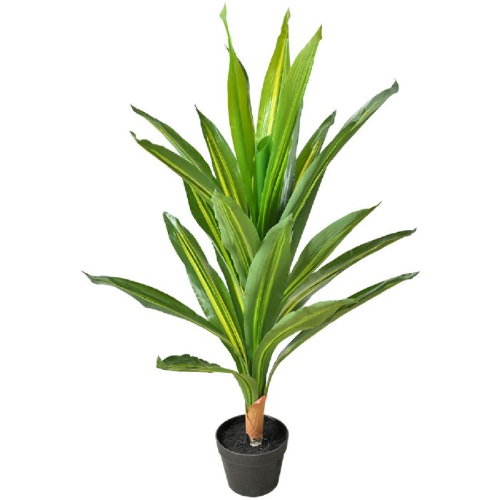 Clayre & Eef 5PL0179 Sztuczna roślina zielona 25x25x90 cm w stylu botanicznym