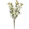 Clayre & Eef gałązka dekoracyjna białe kwiaty 51 cm plastik 10x10x51 cm