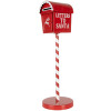 Metalowa skrzynka na listy Clayre & Eef Letters to Santa Red Ø15x50cm w stylu wiejskim