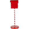 Metalowa skrzynka na listy Clayre & Eef Letters to Santa Red Ø15x50cm w stylu wiejskim
