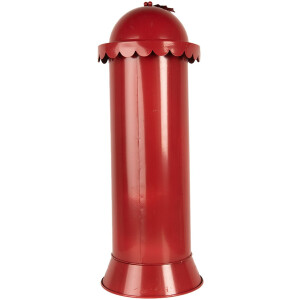 Clayre & Eef 6Y5859 Skrzynka na listy czerwona Ø19x52cm Mikołaj ekspresowa dostawa