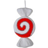Clayre & Eef 66110 Zawieszka dekoracyjna candy red white 33x18x4 cm