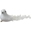 Clayre & Eef Ptaki dekoracyjne białe zestaw 2 19x9x10 cm plastik