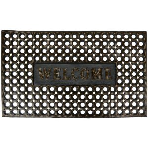 Clayre & Eef MC272 wycieraczka do drzwi czarne złoto...