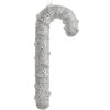 Clayre & Eef 66178 Wisiorek Candy Cane Biały 7x2x17 cm Plastikowy brokat