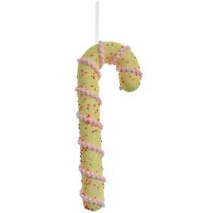 Clayre & Eef Wisiorek Candy Cane Żółty Różowy 10x3x26 cm Plastik