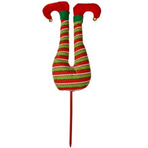 Clayre & Eef Dekoracja świąteczna Elf Nogi 19x4x50 cm...