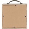 Clayre & Eef 65878 Skarbonka Biała 15x8x18 cm Country Style MDF Szkło