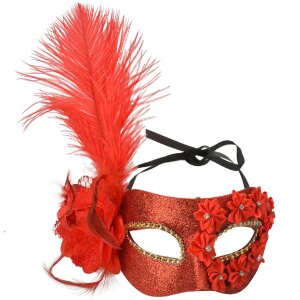 Clayre & Eef 66188 Maska Red Gold 23x10x22 cm...