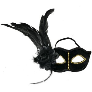 Clayre & Eef 66189 Maska Black Gold 22x9x21 cm...