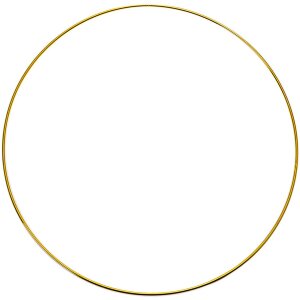 Clayre & Eef Obręcz Dekoracyjna Złota Ø30 cm