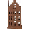 Clayre & Eef 6Y5775 Zestaw 2 metalowych brązowych dekoracji do domu w stylu wiejskim 11x11x21cm