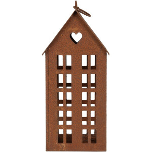 Clayre & Eef 6Y5792 Dekoracja Dom Metal Brązowy 13x11x30 cm Styl wiejski