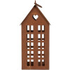 Clayre & Eef 6Y5792 Dekoracja Dom Metal Brązowy 13x11x30 cm Styl wiejski