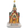 Clayre & Eef 6PR5736 Dekoracja Dom LED 6x5x9 cm polyresin pomarańczowy zielony