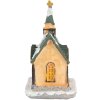 Clayre & Eef 6PR5736 Dekoracja Dom LED 6x5x9 cm polyresin pomarańczowy zielony