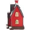Clayre & Eef 6PR5739 Dekoracja Dom LED czerwony szary 6x5x7 cm polyresin