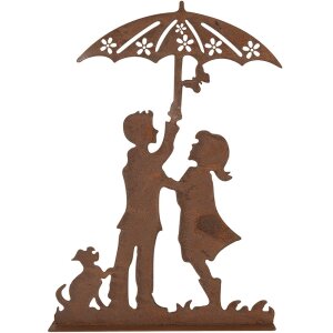 Clayre & Eef 6Y5781 Dekoracja dla dzieci metalowa figurka w stylu country 21x5x31 cm