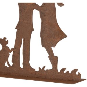 Clayre & Eef 6Y5781 Dekoracja dla dzieci metalowa figurka w stylu country 21x5x31 cm